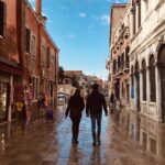 Venice couple walking